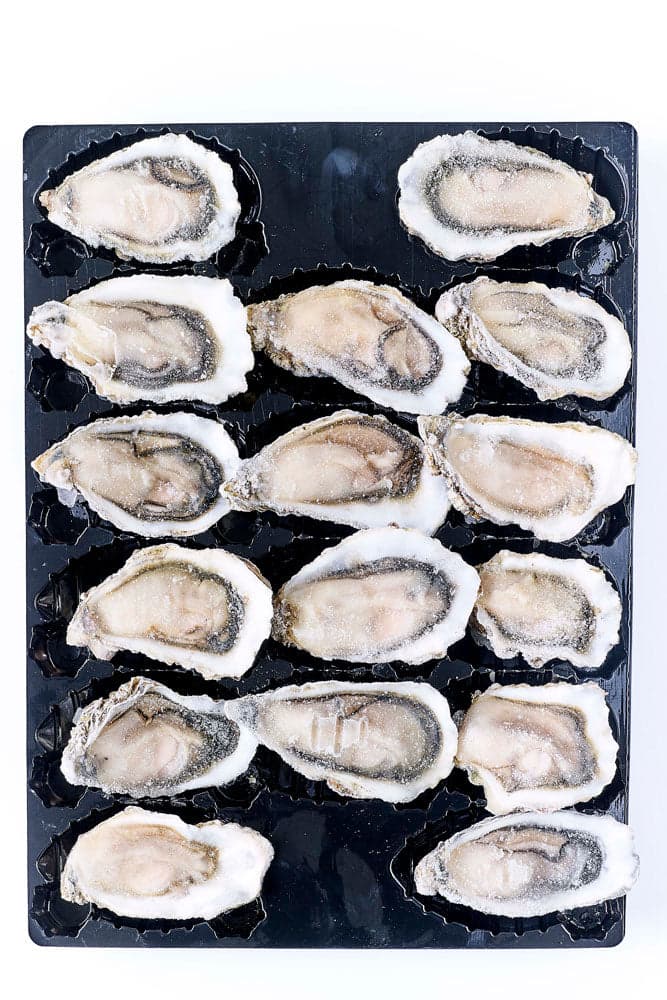 Ostrica della Bretagna a mezzo guscio HPP