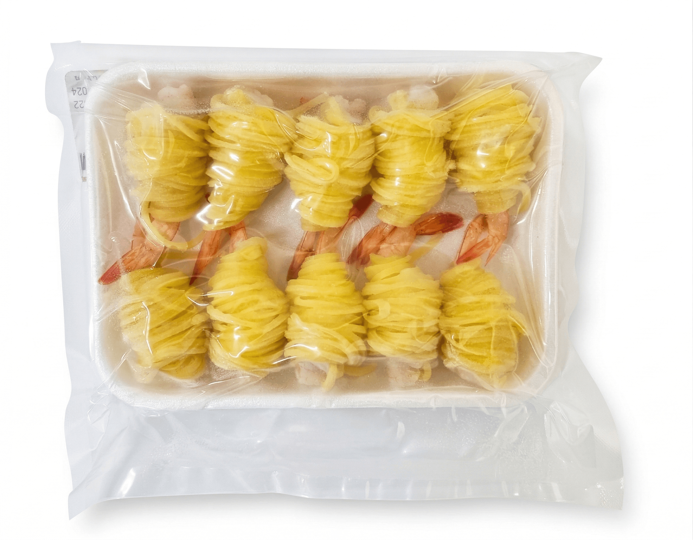 Gamberi In Filo Di Patate