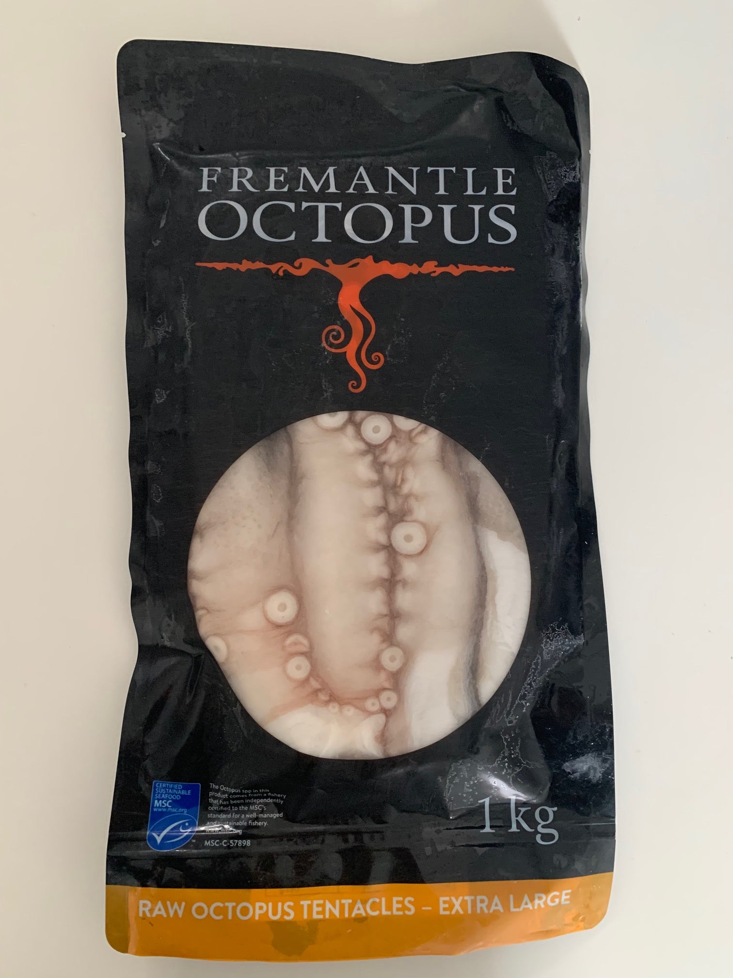Tentacoli di polpo crudo congelato 250-300 gr. Australia