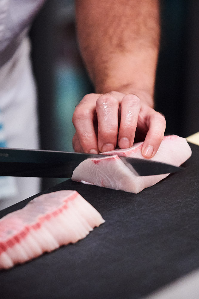 Filetto di ricciola Hiramasa Kingfish, di cui 4 lomi porzionati e congelati da 300 gr/ct