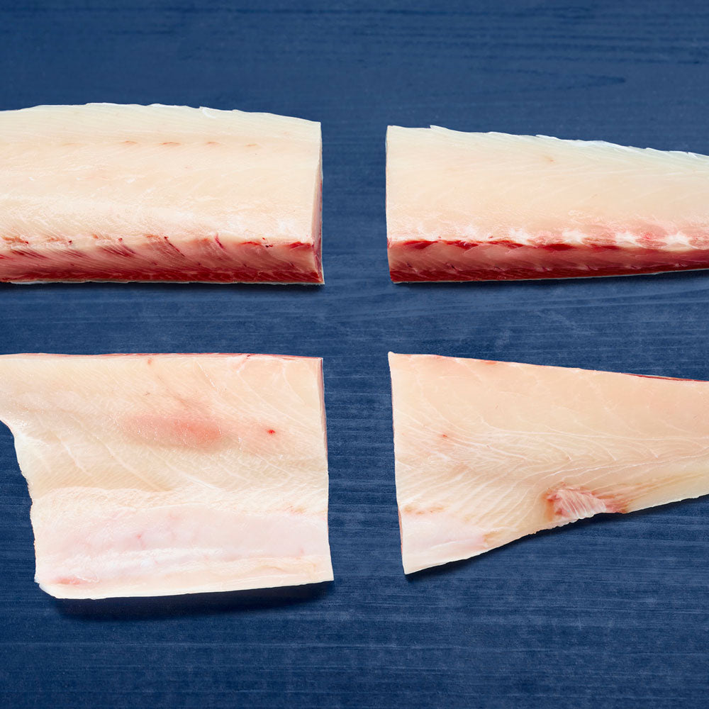 Filetto di ricciola Hiramasa Kingfish, di cui 4 lomi porzionati e congelati da 300 gr/ct