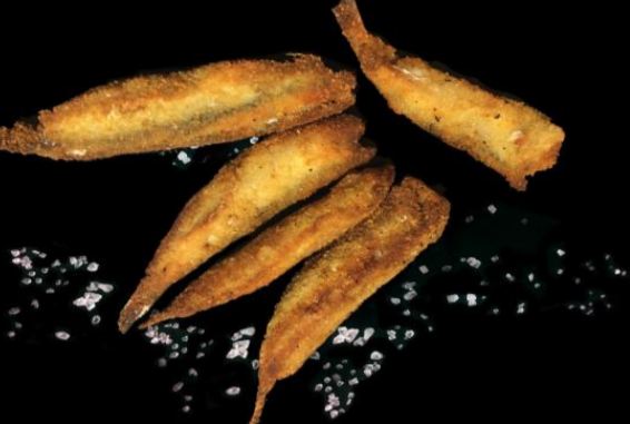 Acciughe liguri impanate, ripiene e congelate in vassoio da 1040g (3 pz/vassoi per cassetta)