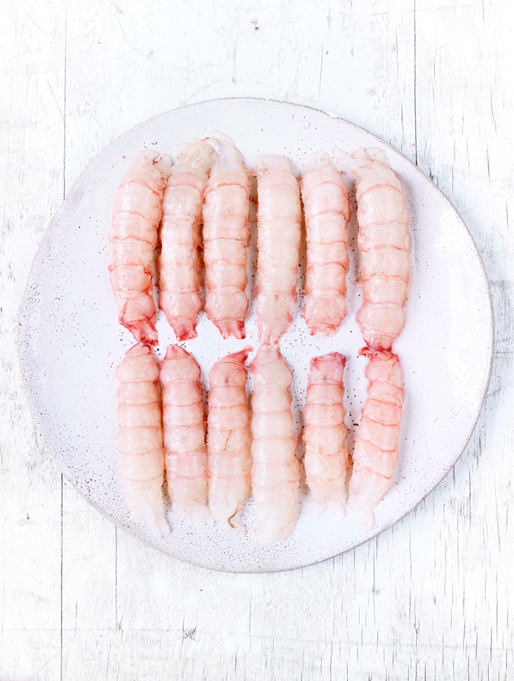 Scampi sgusciati, crudi e congelati HPP da 150g (10 pz)
