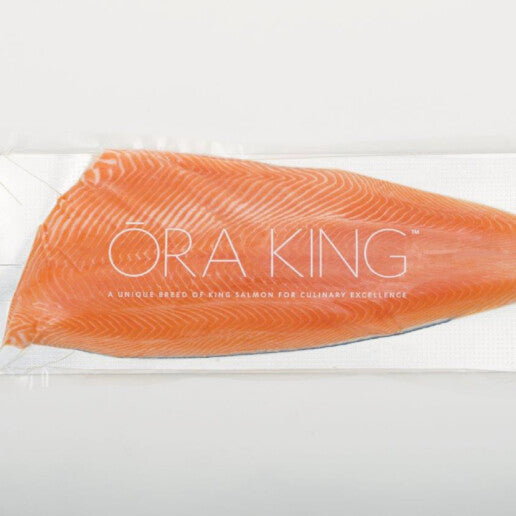 Filetto di salmone reale Ora King, taglio Trim D, congelato da 1,1-1,5kg