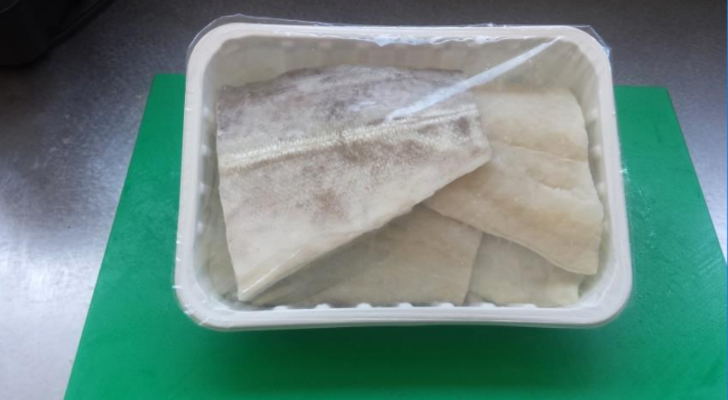 Baccalà dissalato e congelato, lomo porzionato con taglio "pil pil" 250g ca